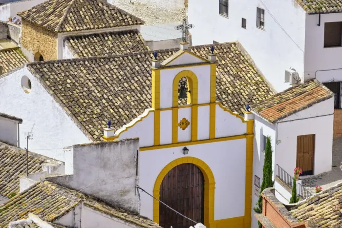Framed Print : San Benito chapel at Setenil de las Bodegas, Andalucia. Spain Framed Print : San Benito chapel at Setenil de las Bodegas, Andalucia. Spain