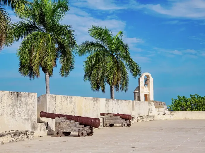 Framed Print : San Carlos Bastion housing the City Museum, Defensive Wall of the Old Town, Campeche City, Campeche State, Mexico Framed Print : San Carlos Bastion housing the City Museum, Defensive Wall of the Old Town, Campeche City, Campeche State, Mexico