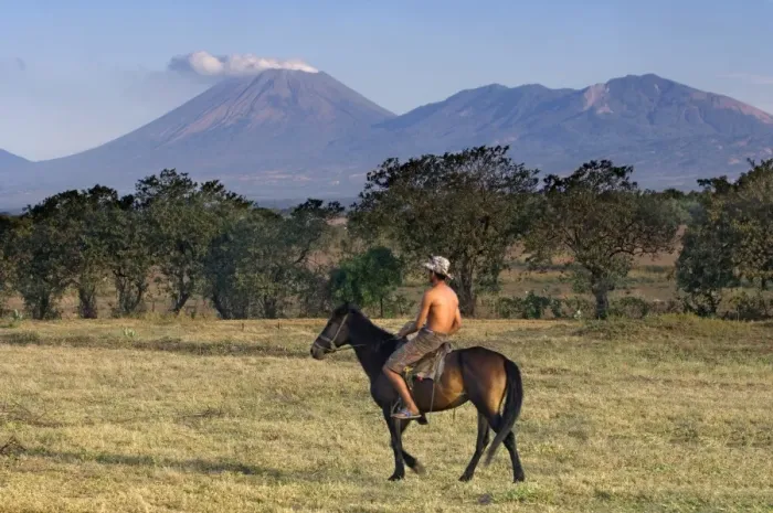 Framed Print : San Cristobal Volcano, nr