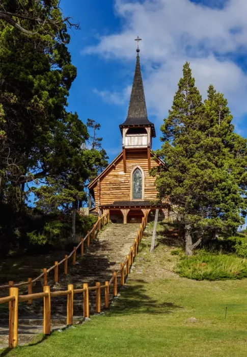 Framed Print : San Eduardo Church, Llao Llao, Nahuel Huapi National Park, Rio Negro Province, Argentina