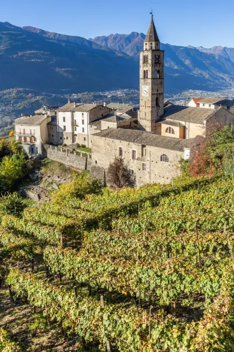 Framed Print : San Giorgio Church, Montagna in Valtellina, Sondrio, Lombardy, Italy Framed Print : San Giorgio Church, Montagna in Valtellina, Sondrio, Lombardy, Italy