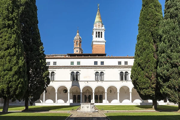 San Giorgio Maggiore cloister, Giorgio Cini Foundation. Venice, Veneto, Italy, Europe