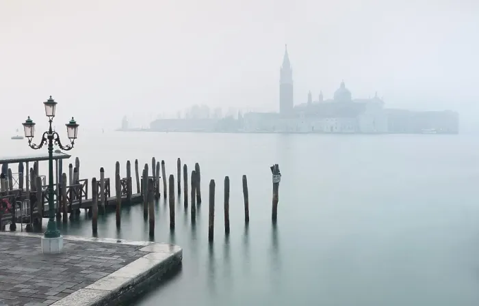 Framed Print : San Giorgio Maggiore in the mist, from San Marco, Venice, Italy Framed Print : San Giorgio Maggiore in the mist, from San Marco, Venice, Italy