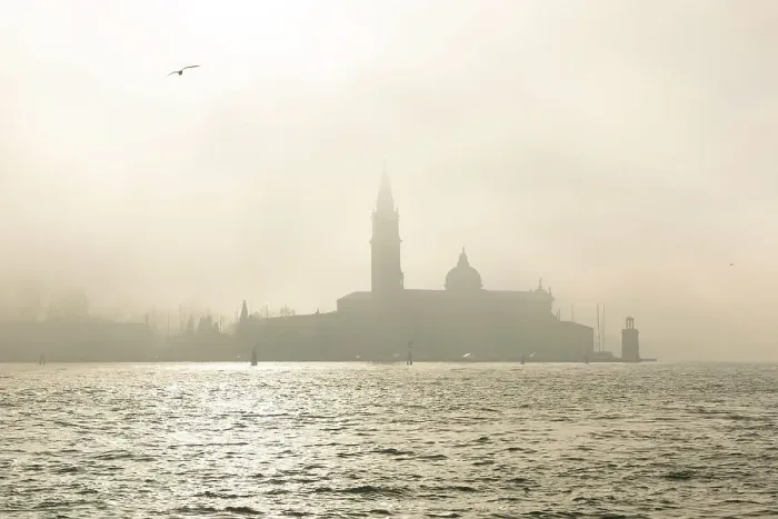 Framed Print : San Giorgio Maggiore in the mist. Venice, Veneto, Italy, Europe Framed Print : San Giorgio Maggiore in the mist. Venice, Veneto, Italy, Europe
