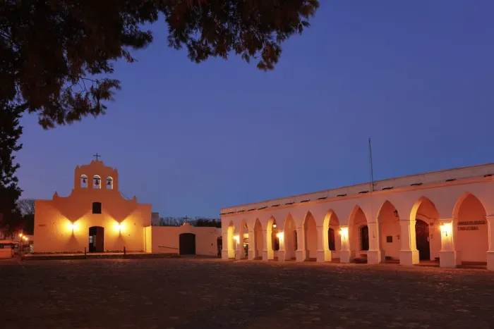 Framed Print : The San Jose Church and the arches of the Archaeological Museum Pio Pablo Diaz illuminated at night, Cachi, Salta province, Argentina Framed Print : The San Jose Church and the arches of the Archaeological Museum Pio Pablo Diaz illuminated at night, Cachi, Salta province, Argentina