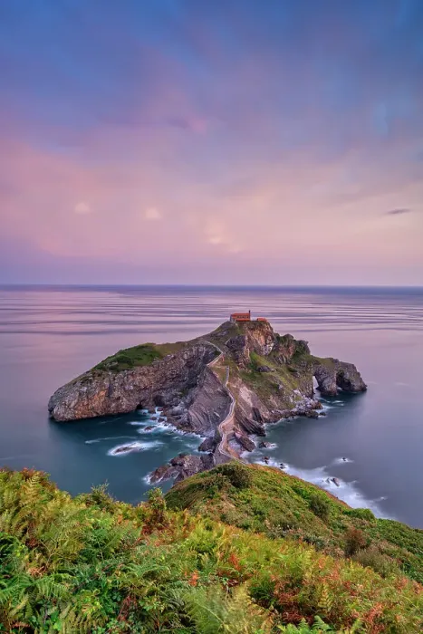 Framed Print : San Juan de Gaztelugatxe at Sunrise, Bay of Biscay, Basque Country, Spain Framed Print : San Juan de Gaztelugatxe at Sunrise, Bay of Biscay, Basque Country, Spain