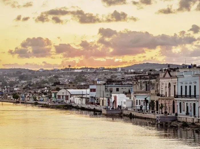 Framed Print : San Juan River at sunset, elevated view, Matanzas, Matanzas Province, Cuba Framed Print : San Juan River at sunset, elevated view, Matanzas, Matanzas Province, Cuba