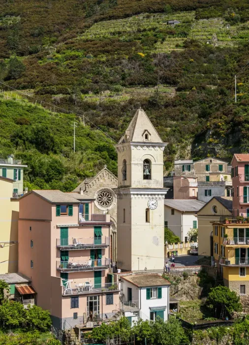 Framed Print : San Lorenzo Church Tower, Manarola, Cinque Terre, UNESCO World Heritage Site, Liguria Framed Print : San Lorenzo Church Tower, Manarola, Cinque Terre, UNESCO World Heritage Site, Liguria