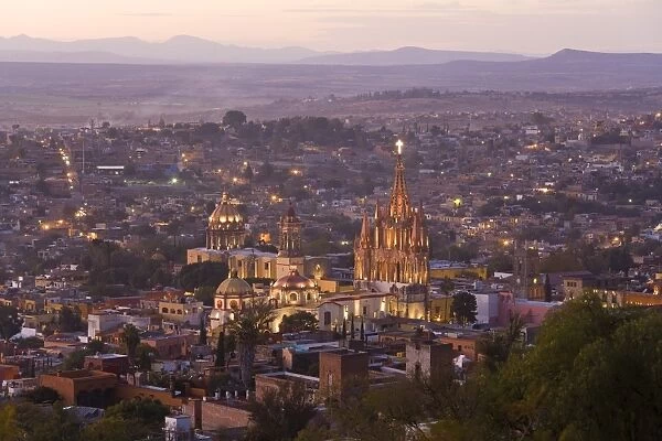 San Miguel de Allende & La Parroquia Church, Guanajuato state, Mexico