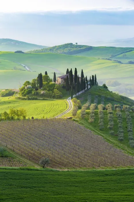 Framed Print : San Quirico, Val d Orcia, Tuscany. Italy