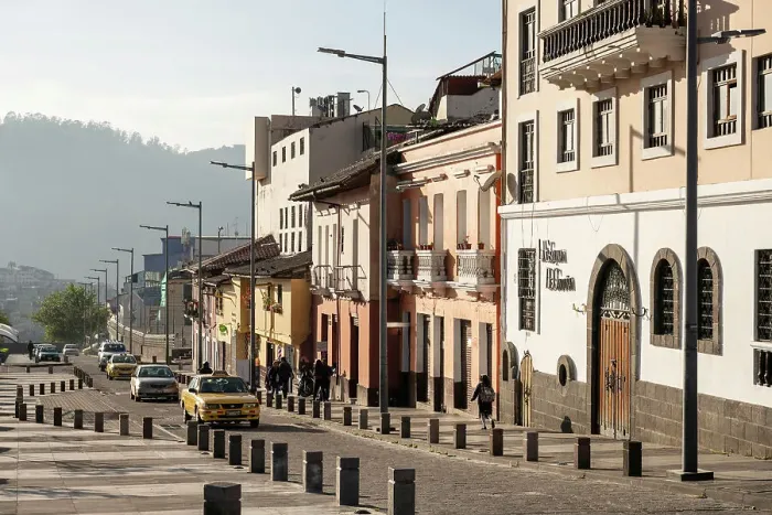 Framed Print : San Sebastian Neighbourhood, Quito, Pichincha, Ecuador