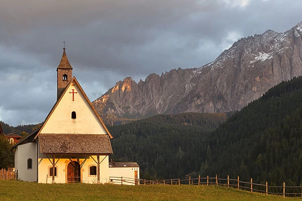 San Sebastiano Church, Dolomites, Nova Levante  /  Welschnofen, South Tyrol, Italy