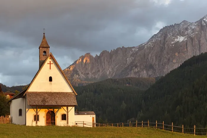 Framed Print : San Sebastiano Church, Dolomites, Nova Levante / Welschnofen, South Tyrol, Italy Framed Print : San Sebastiano Church, Dolomites, Nova Levante / Welschnofen, South Tyrol, Italy