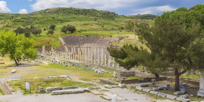 Framed Print : Sanctuary of Asclepius, Pergamon, Bergama, Izmir Province, Turkey