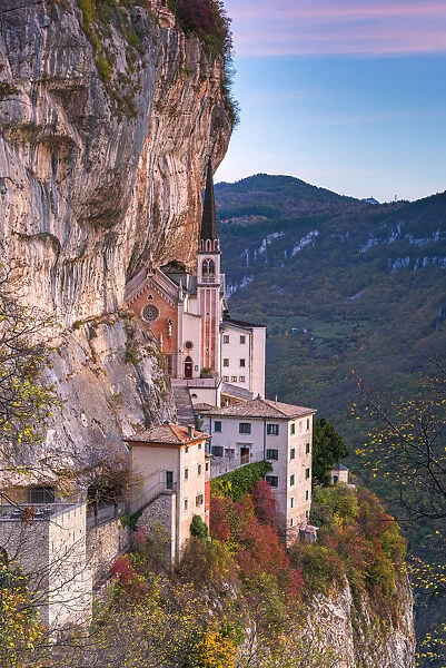 Sanctuary Madonna della Corona Europe, Italy, Veneto, Verona district, Spiazzi