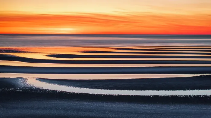 Framed Print : Sand bars at sunset and low tide, Cape Cod, Skaket Beach, Orleans, Massachusetts, USA Framed Print : Sand bars at sunset and low tide, Cape Cod, Skaket Beach, Orleans, Massachusetts, USA