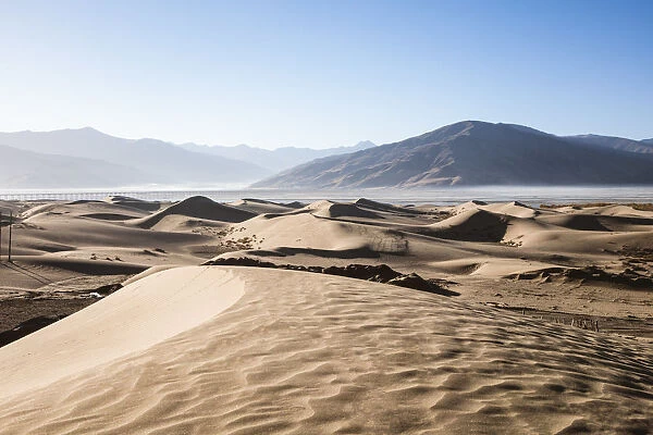 Sand dunes near Samye, Tibet, China