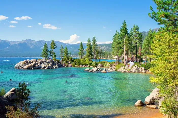 Framed Print : Sand Harbor State Park at Lake Tahoe, Sierra Nevada, Nevada, USA Framed Print : Sand Harbor State Park at Lake Tahoe, Sierra Nevada, Nevada, USA