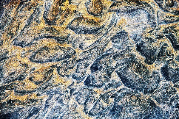 Sand patterns found on a beach in the Lofoten Islands. Norway