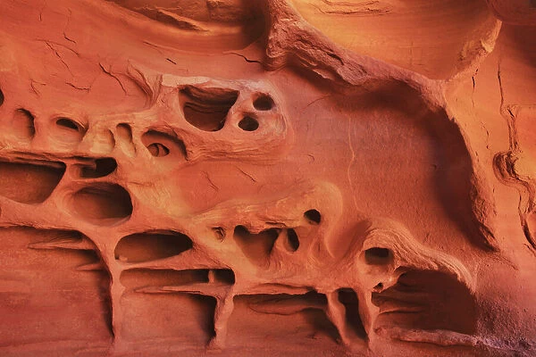 Sand stone structures in Windstone Cave in Valley of Fire - USA, Nevada, Clark