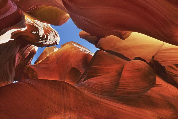 Sandstone erosion landscape in Canyon X - USA, Arizona, Coconino, Lake Powell, Page