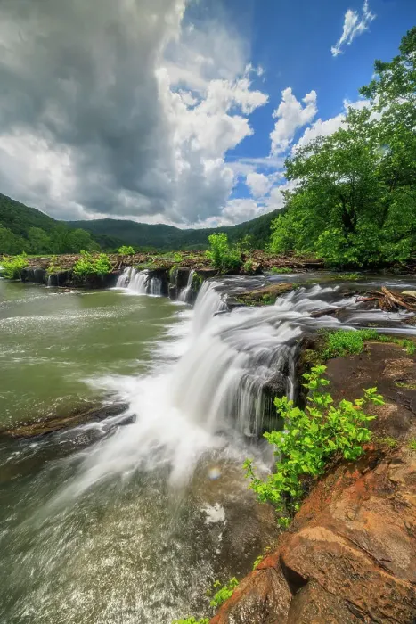 Framed Print : Sandstone Falls, New River Gorge National Park, West Virginia, USA Framed Print : Sandstone Falls, New River Gorge National Park, West Virginia, USA