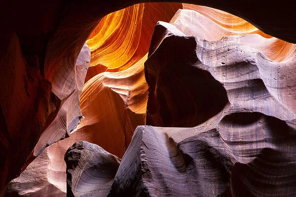 Sandstone formation at Upper Antelope Canyon, Slot Canyon, Page, Arizona, USA