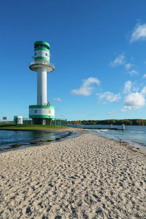 Framed Print : Sandy beach leading to Friedrichsort lighthouse, Kiel, Schleswig-Holstein, Germany Framed Print : Sandy beach leading to Friedrichsort lighthouse, Kiel, Schleswig-Holstein, Germany