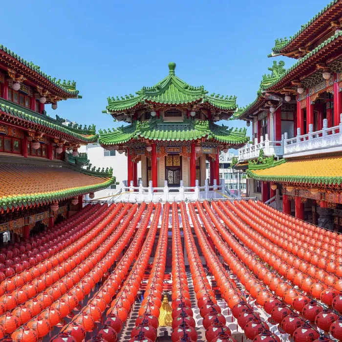 Framed Print : Sanfong Temple, Kaohsiung, Taiwan
