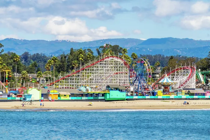 Framed Print : Santa Cruz Beach Boardwalk Amusement Park, Santa Cruz, California, USA Framed Print : Santa Cruz Beach Boardwalk Amusement Park, Santa Cruz, California, USA