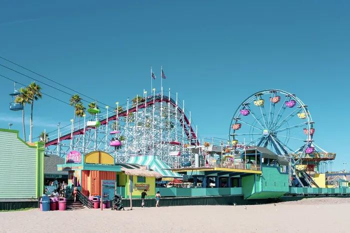 Framed Print : Santa Cruz Beach Boardwalk Amusement Park, Santa Cruz, California, USA Framed Print : Santa Cruz Beach Boardwalk Amusement Park, Santa Cruz, California, USA
