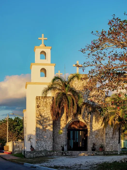Framed Print : Santa Cruz Chapel, San Miguel de Cozumel, Cozumel Island, Quintana Roo State, Mexico