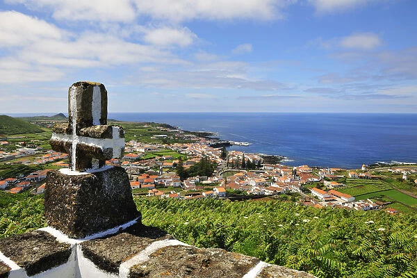 Santa Cruz, the main town of the island. Graciosa, Azores islands, Portugal