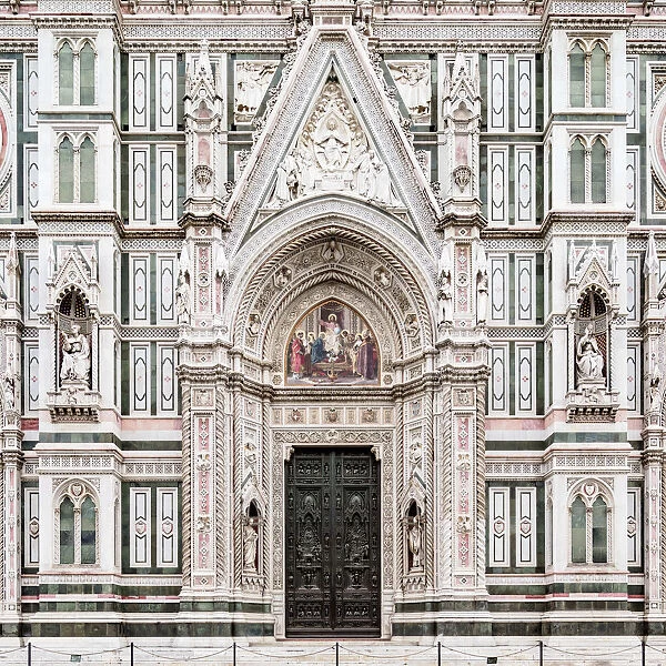 Santa Maria del Fiore Cathedral, detailed view, Florence, Tuscany, Italy
