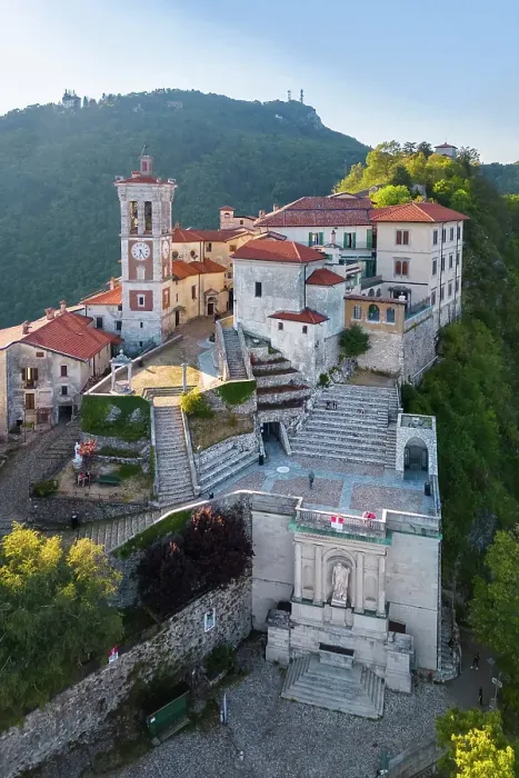 Framed Print : Santa Maria del Monte and the chapels of the sacred way during a summer day. Sacro Monte di Varese, Varese, Lombardy, Italy Framed Print : Santa Maria del Monte and the chapels of the sacred way during a summer day. Sacro Monte di Varese, Varese, Lombardy, Italy