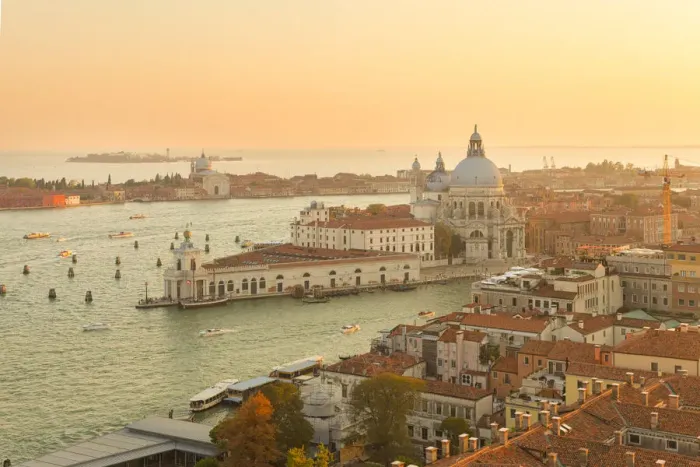 Framed Print : Santa Maria della Salute and Punta della Dogana seen from the top of St Framed Print : Santa Maria della Salute and Punta della Dogana seen from the top of St