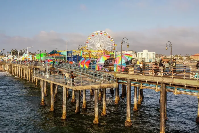 Framed Print : Santa Monica Pier, Santa Monica, Los Angeles, California, United States Framed Print : Santa Monica Pier, Santa Monica, Los Angeles, California, United States