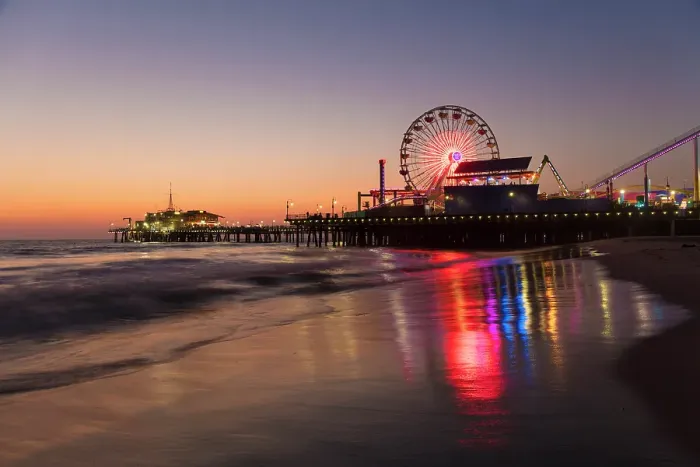 Framed Print : Santa Monica Pier, Santa Monica, California, USA Framed Print : Santa Monica Pier, Santa Monica, California, USA