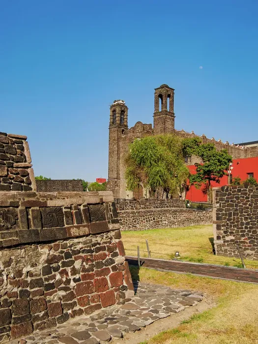 Framed Print : Santiago Apostol Church and Tlatelolco Archaeological Site, Plaza de las Tres Culturas, Mexico City, Mexico Framed Print : Santiago Apostol Church and Tlatelolco Archaeological Site, Plaza de las Tres Culturas, Mexico City, Mexico