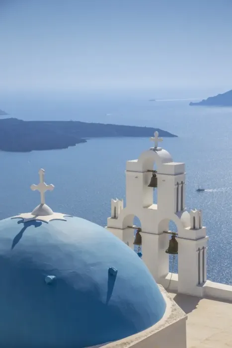 Framed Print : Santorini (Thira), Cyclades Islands, Greece