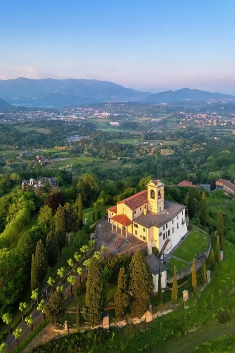 Framed Print : Santuario della Beata Vergine del Carmelo at the top of a hill at sunset in spring. Montevecchia, Lecco district, Lombardy, Italy Framed Print : Santuario della Beata Vergine del Carmelo at the top of a hill at sunset in spring. Montevecchia, Lecco district, Lombardy, Italy