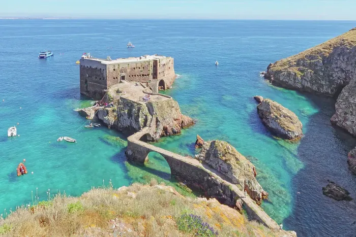 Framed Print : Sao Joao Baptista's fort, Berlenga Grande Island, Portugal