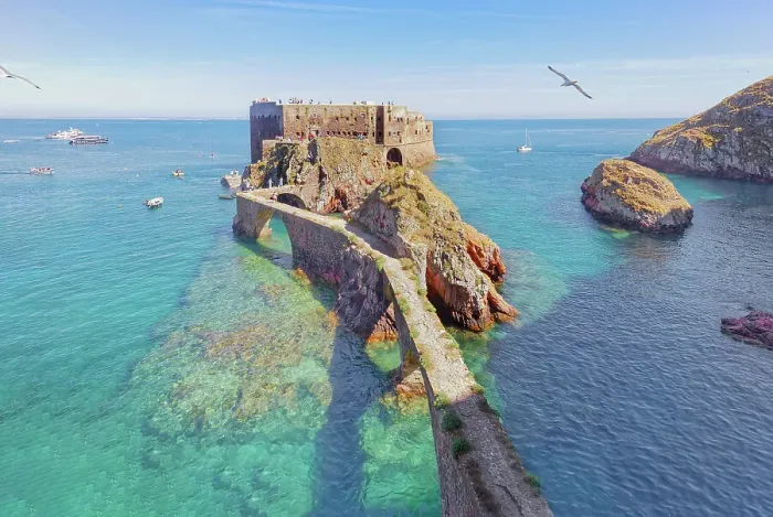 Framed Print : Sao Joao Baptista's fort, Berlenga Grande Island, Portugal