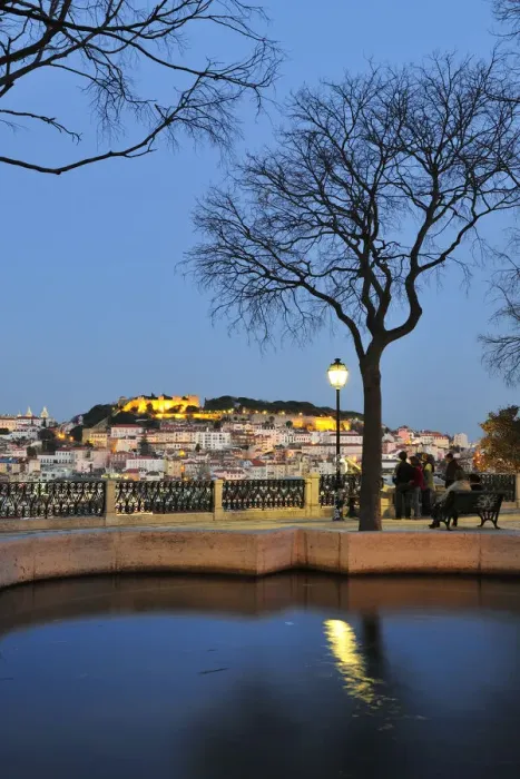 Framed Print : Sao Pedro de Alcantara belvedere, one of the best view points of the old city of Lisbon Framed Print : Sao Pedro de Alcantara belvedere, one of the best view points of the old city of Lisbon