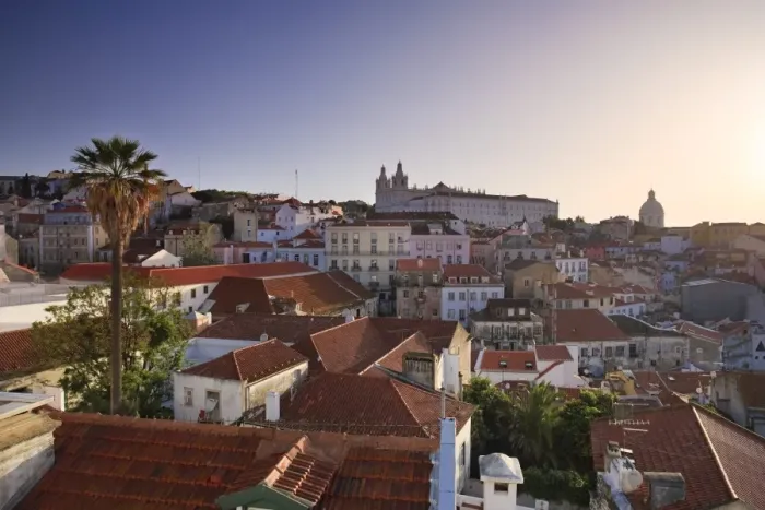 Framed Print : Sao Vicente de Fora Church and Alfama District Framed Print : Sao Vicente de Fora Church and Alfama District