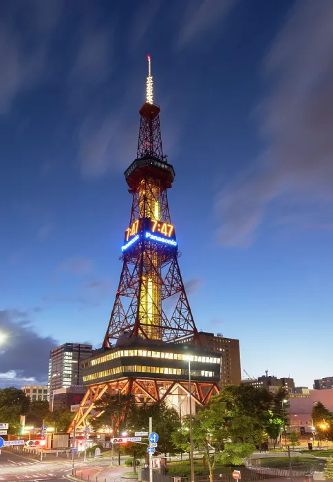 Framed Print : Sapporo TV Tower at dusk, Sapporo, Hokkaido, Japan Framed Print : Sapporo TV Tower at dusk, Sapporo, Hokkaido, Japan