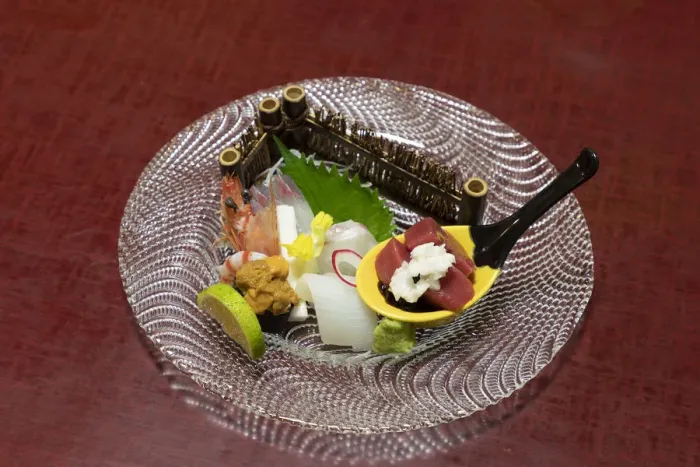 Framed Print : A sashimi course served in a Ryokan, Yufuin, Japan Framed Print : A sashimi course served in a Ryokan, Yufuin, Japan