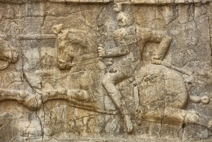 Framed Print : Sassanid relief, Naqsh-e Rostam, necropolis, Fars Province, Iran Framed Print : Sassanid relief, Naqsh-e Rostam, necropolis, Fars Province, Iran