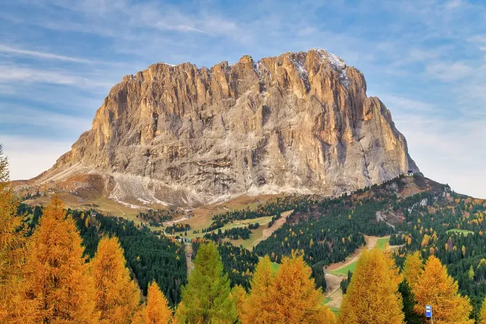 Framed Print : Sassolungo in Autumn, Dolomites, South Tyrol, Trentino Alto Adige, Italy Framed Print : Sassolungo in Autumn, Dolomites, South Tyrol, Trentino Alto Adige, Italy