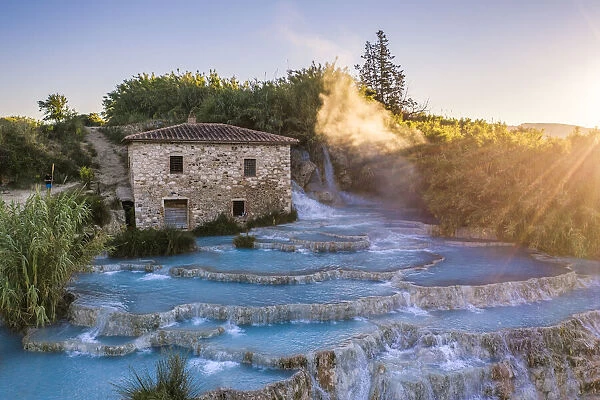 Saturnia hot springs, Grosseto province, Tuscany, Italy